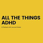 "All the Things" podcast logo (black letters against a yellow background).