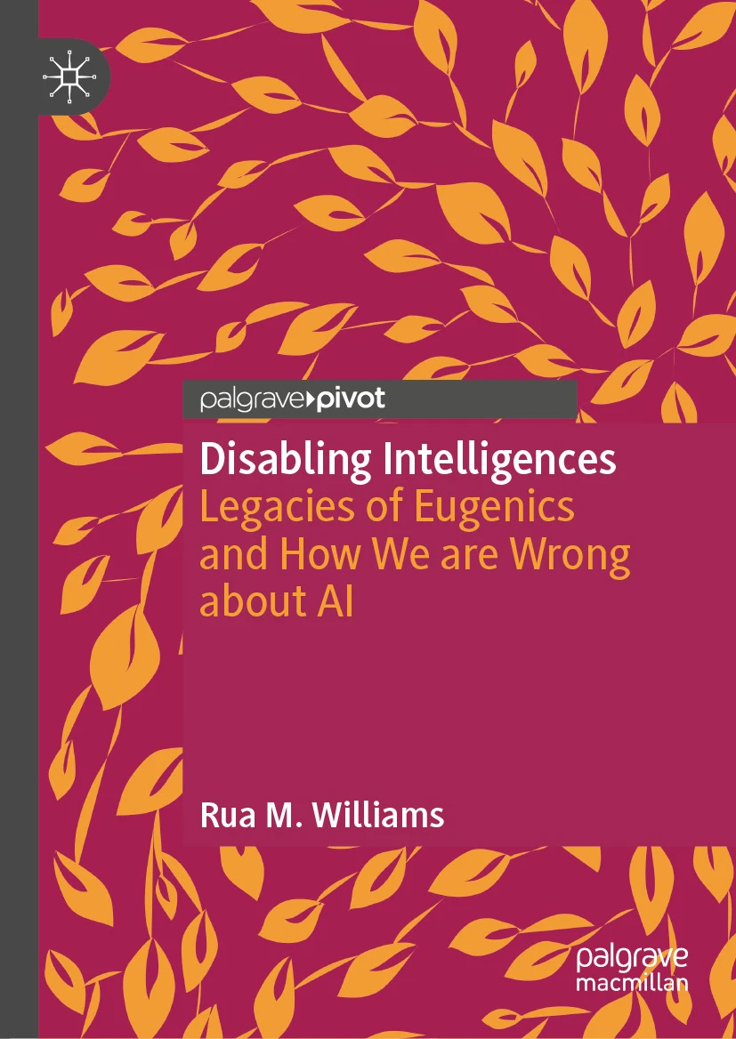 The cover of the book "Demystifying Disability" by Emily Ladau features diverse illustrated peo-ple, some with visible disabilities and mobility aids. They are interacting in various everyday activities on a teal background. The title and subtitle are centrally placed.