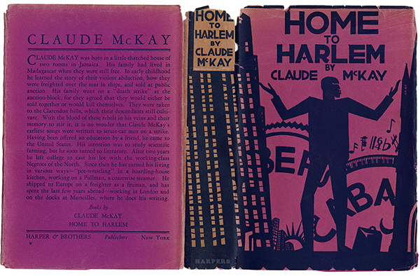 A rich purple cover with a human figure, city buildings, and musical notes