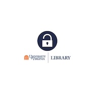 Logo for the University of Virginia Library, featuring a padlock symbol above the text.