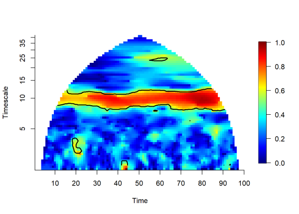 Plot of wavelet transform.