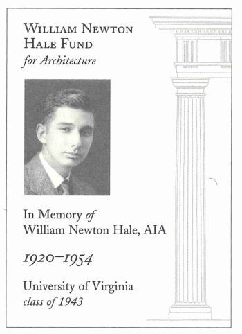 Portrait of William Newton Hale, 1920-1954, University of Virginia Class of 1943.