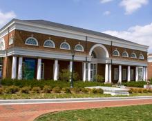 Exterior view of the Harrison/Small Library