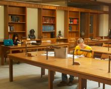 View of students in the Reading Room