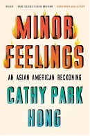 Book cover with the words "Minor Feelings" made to look as though they are on fire.